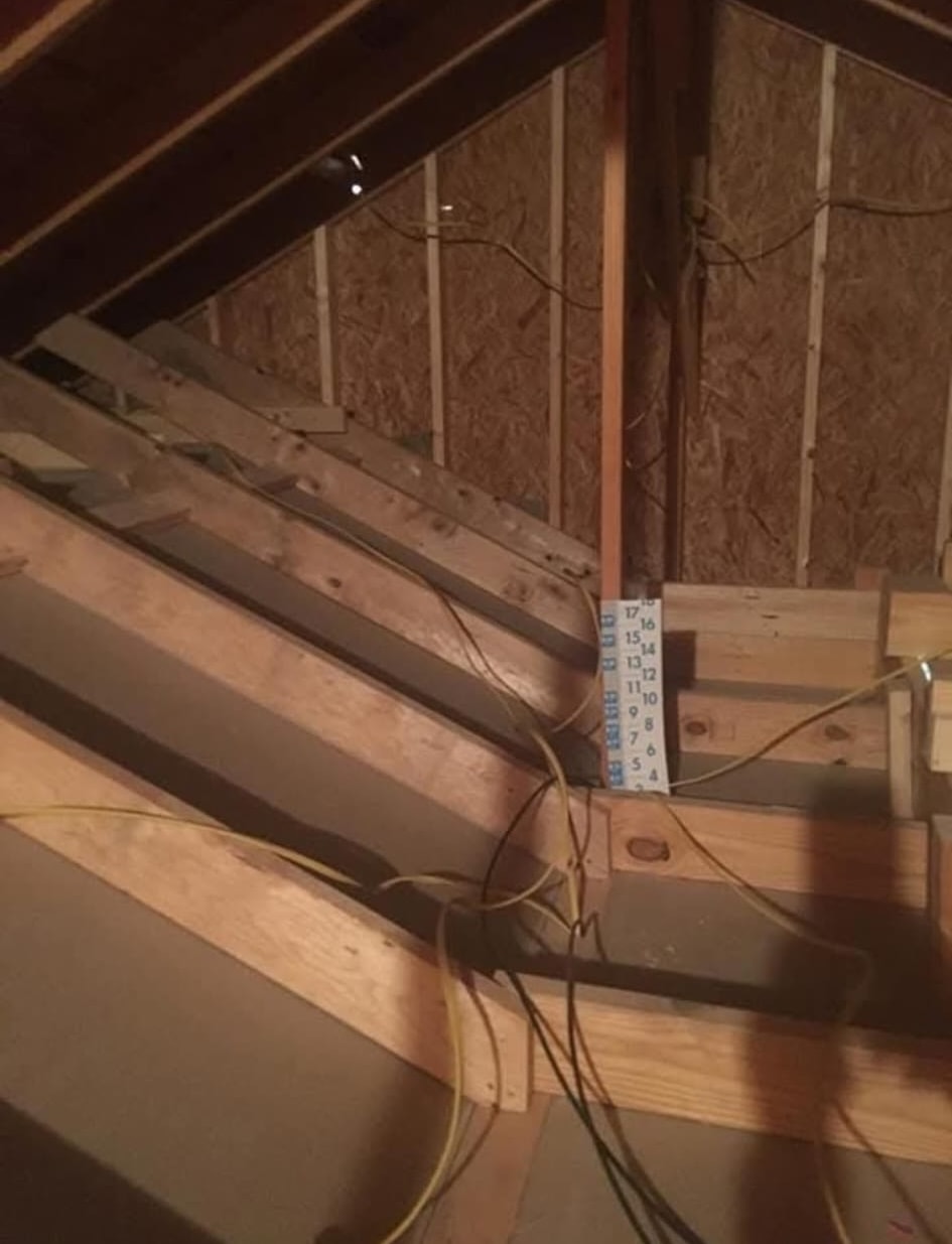 Before Attic Insulation install